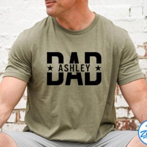 ASHLEY Dad Shirt With Kids, Dad Shirt, Birthday Gift Dad Tee