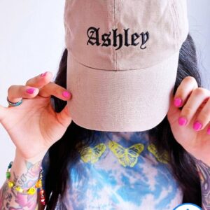 Ashley Embroidered Hat , Ashley Dad Cap , Embroidery Logo Baseball Hat