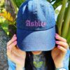 Ashley Embroidered Hat , Ashley Dad Cap , Embroidery Logo Baseball Hat