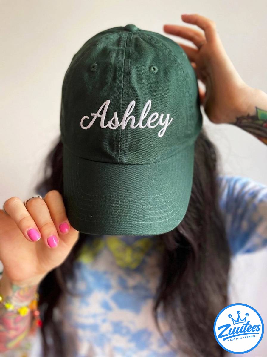 Ashley Embroidered Hat , Ashley Dad Cap , Embroidery Logo Baseball Hat