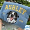 Ashley Embroidered Sweatshirt, Embroidered Dog Hoodie