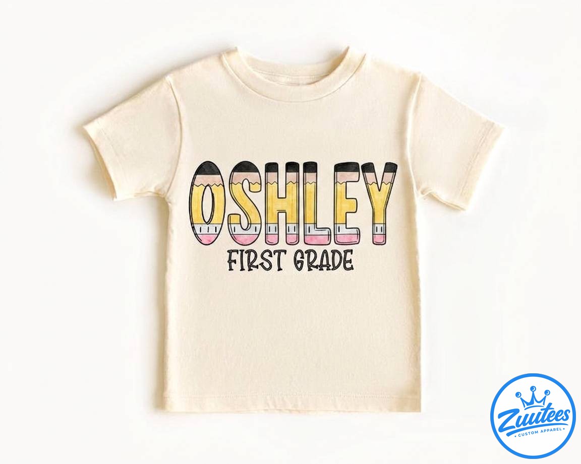 Ashley First Grade Shirt, Ashley Back To School Shirt