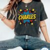 CHARLES Shirt, Superhero Shirt, Superhero Birthday, Custom Name Superhero Dad Shirt