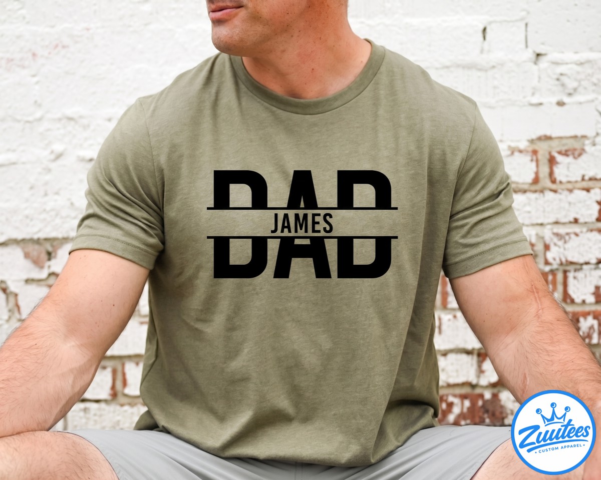 James Dad Shirt With Kids, Dad Shirt, Birthday Gift Dad Tee