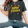 Jesssica Shirt, Superhero Shirt, Superhero Birthday, Custom Name Superhero Dad Shirt
