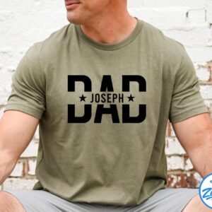JOSEPH Dad Shirt With Kids, Dad Shirt, Birthday Gift Dad Tee