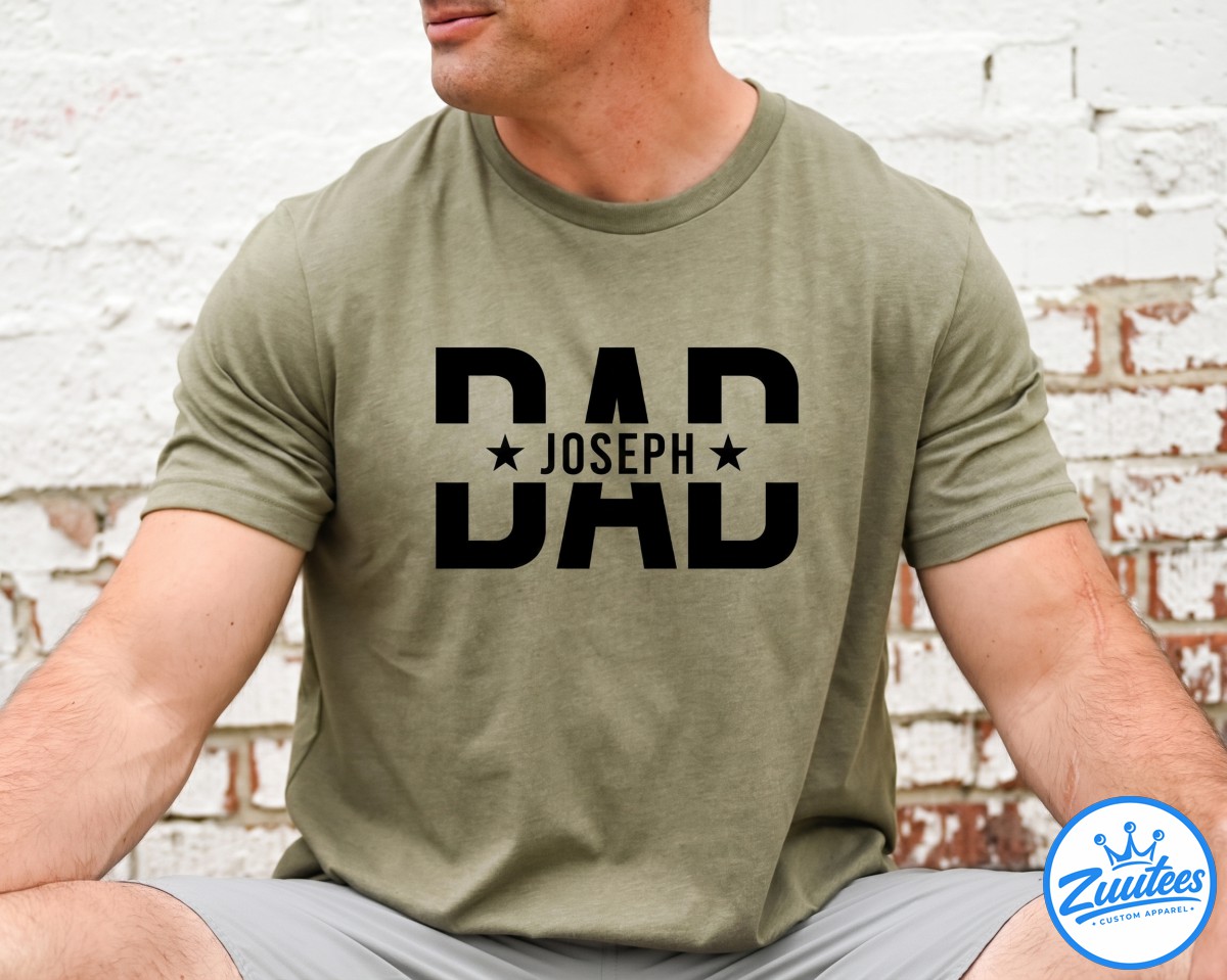 JOSEPH Dad Shirt With Kids, Dad Shirt, Birthday Gift Dad Tee