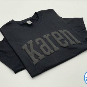 Karen Embossed Mascot Shirt, School Mascot Shirt