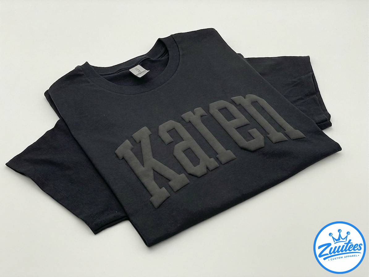 Karen Embossed Mascot Shirt, School Mascot Shirt Karen Embossed Mascot Shirt, School Mascot Shirt