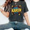 Karen Shirt, Superhero Shirt, Superhero Birthday, Custom Name Superhero Dad Shirt