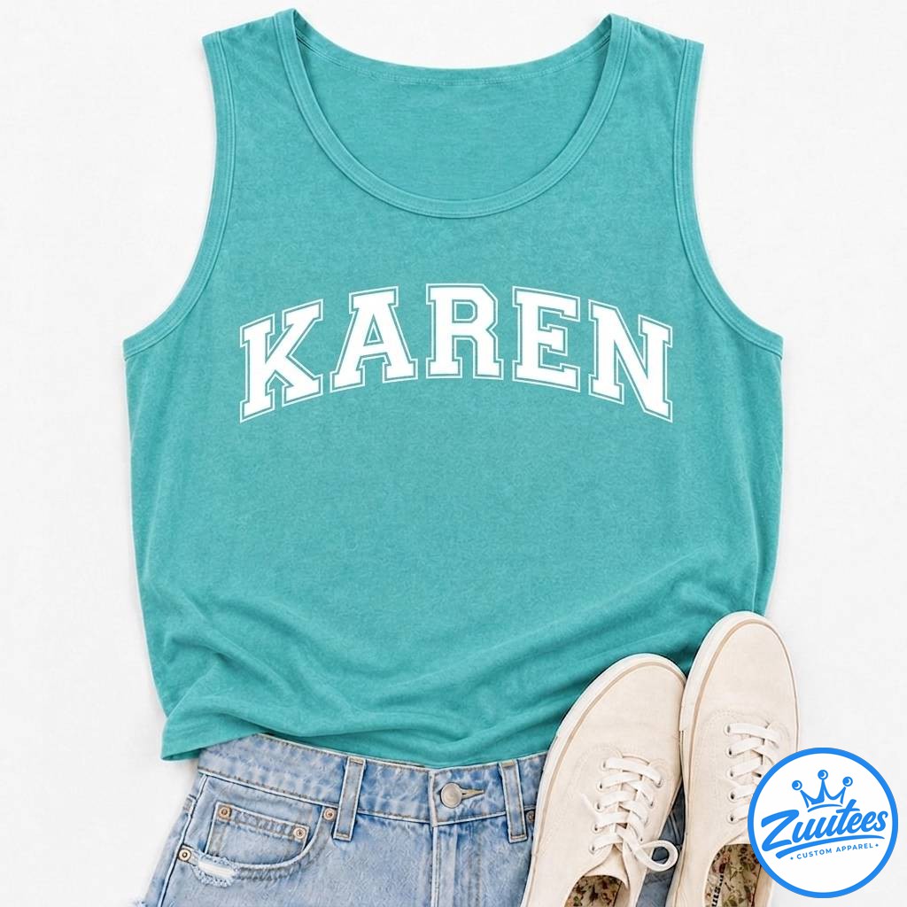 Karen Tank Top, Custom Design Tank Bride Top Gift Karen Tank Top, Custom Design Tank Bride Top Gift