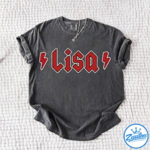 Lisa Rock Shirt, Lisa Rock Typography Shirts