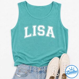 Lisa Tank Top, Custom Design Tank Bride Top Gift