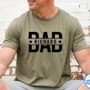 RICHARD Dad Shirt With Kids, Dad Shirt, Birthday Gift Dad Tee