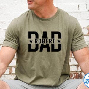 Robert Dad Shirt With Kids, Dad Shirt, Birthday Gift Dad Tee