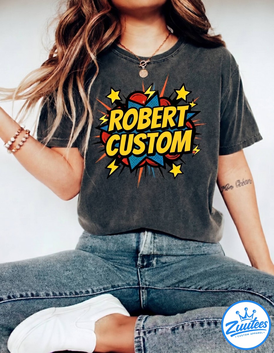 Robert Shirt, Superhero Shirt, Superhero Birthday, Custom Name Superhero Dad Shirt
