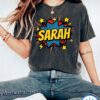 Sarah Shirt, Superhero Shirt, Superhero Birthday, Custom Name Superhero Dad Shirt