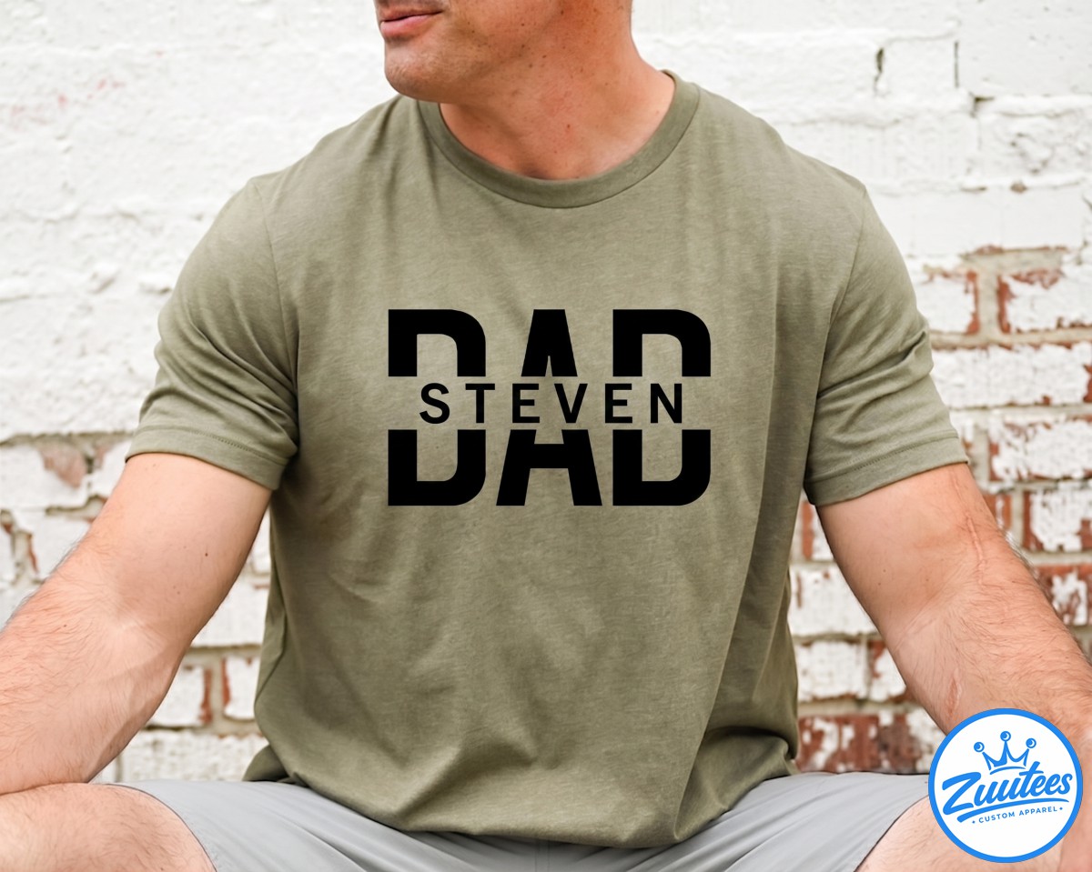 Steven Dad Shirt With Kids, Dad Shirt, Birthday Gift Dad Tee