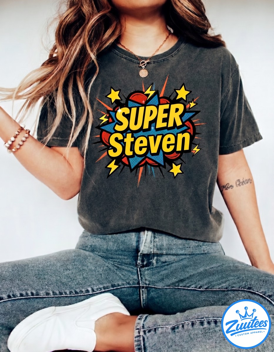 Steven Shirt, Superhero Shirt, Superhero Birthday, Custom Name Superhero Dad Shirt