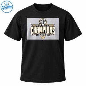 2026 Soccer Champions graphic with SEC soccer ball crest, gold and white lettering, IT JUST MEANS MORE, and gold V