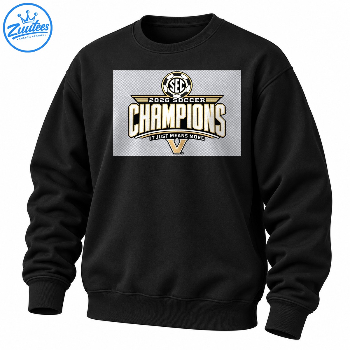 2026 Soccer Champions SEC Gold Vintage Graphic Sweatshirt