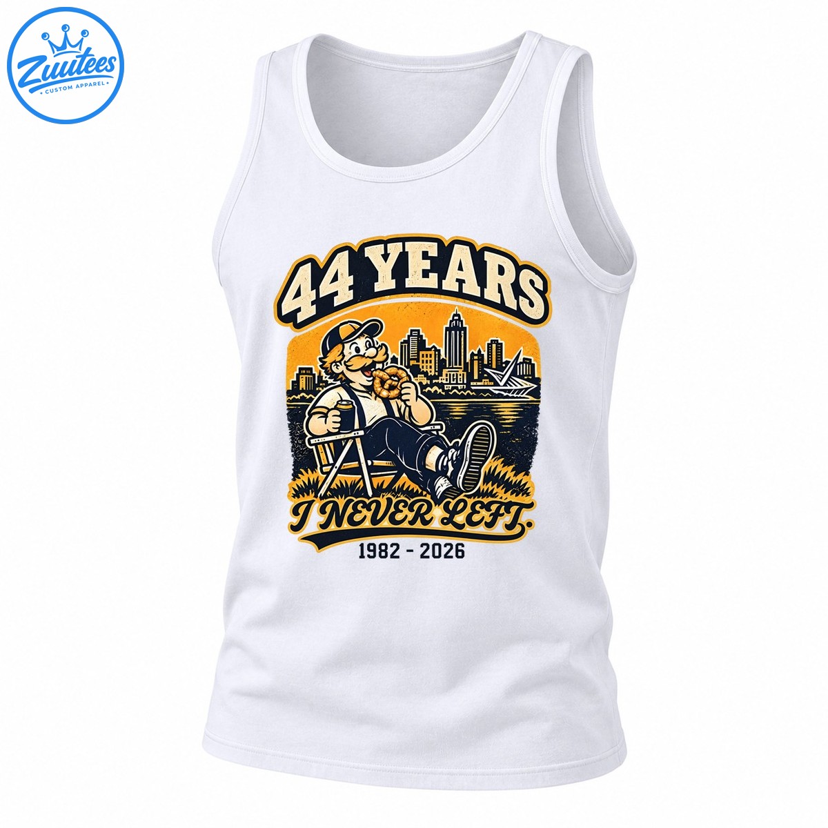 44 Years I Never Left 1982-2026 Vintage Tank Top