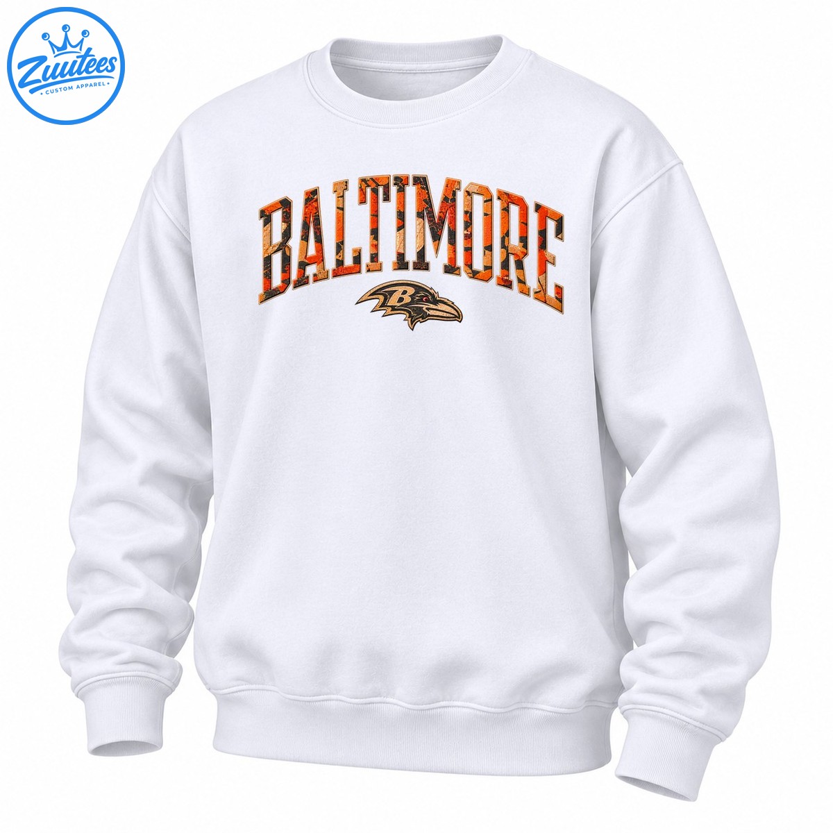 Baltimore Ravens Fall Camo Collegiate Wordmark Sweatshirt