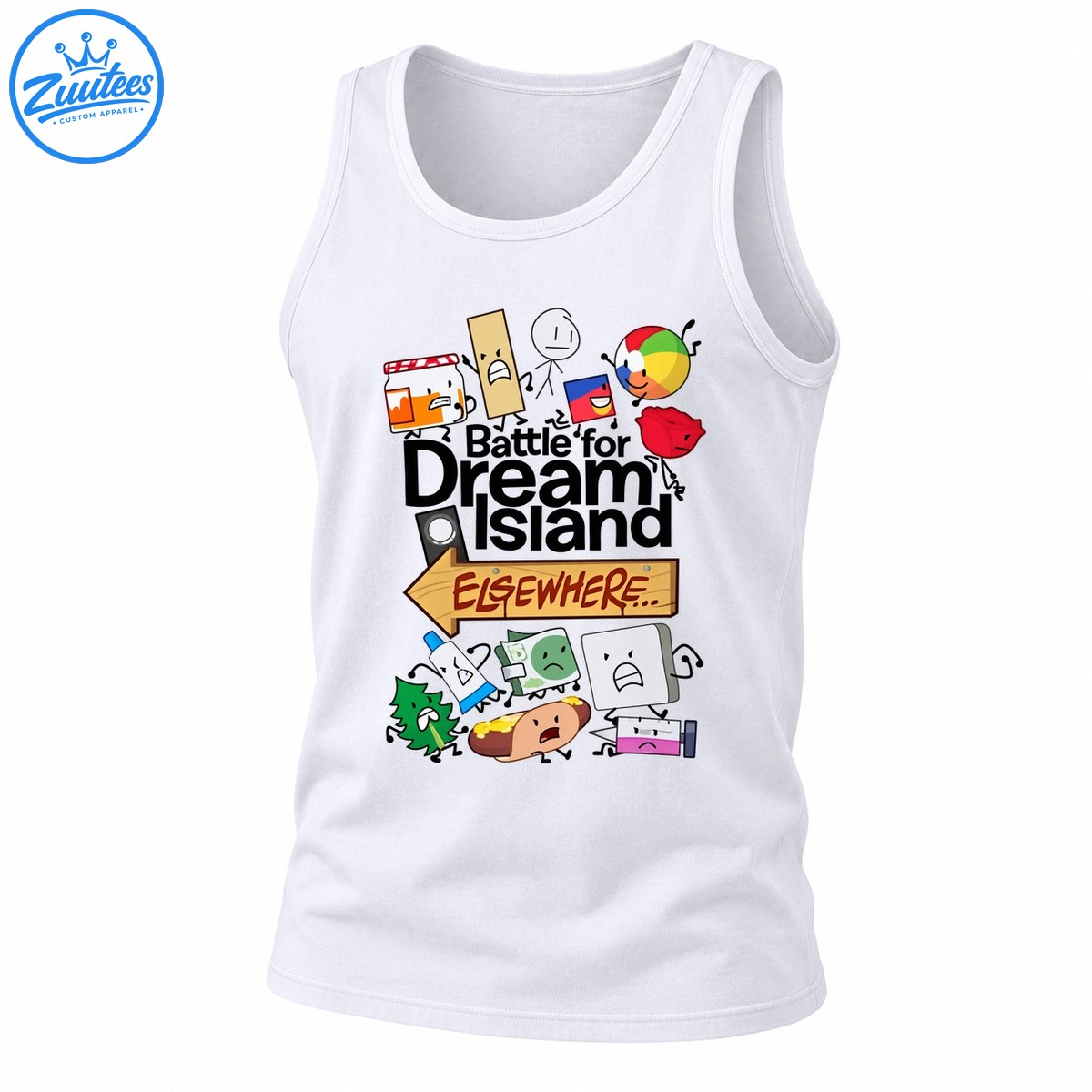 Battle for Dream Island Elsewhere Cartoon Object Show Tank Top