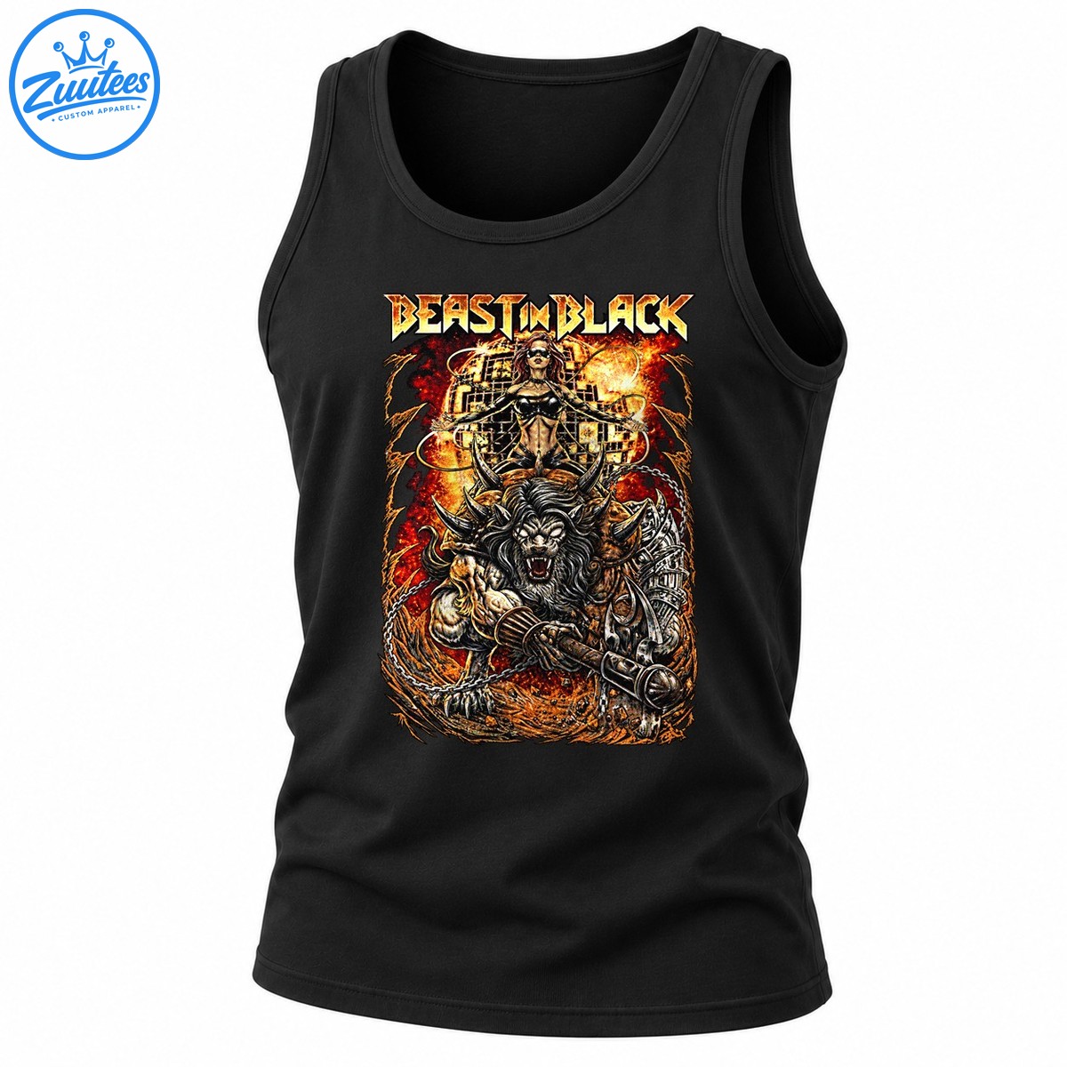 Beast In Black 10th Anniversary Lineup Tank Top