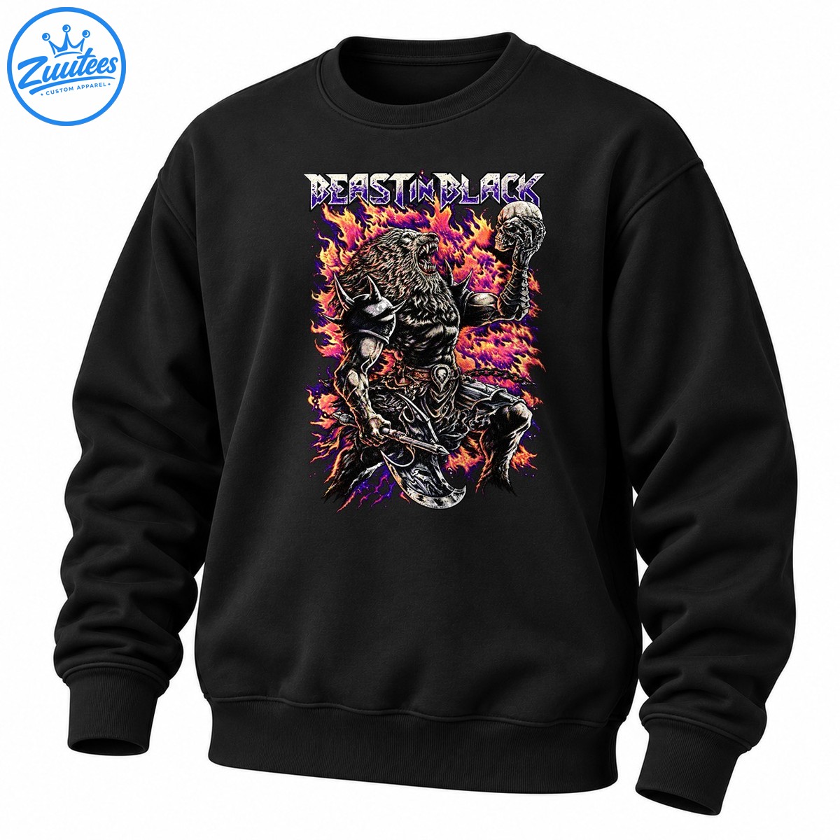 Beast In Black European Tour Dates Schedule Mascot Sweatshirt