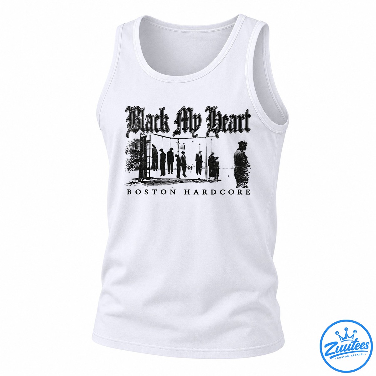 Black My Heart Boston Hardcore Kill Or Be Killed Life Or Death Tank Top