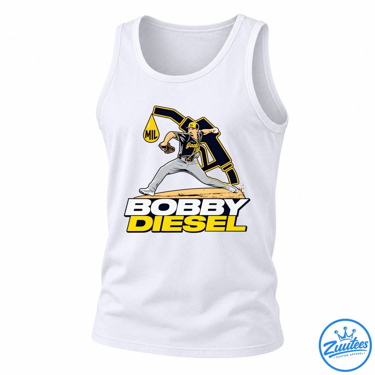 Bobby Diesel Milwaukee Baseball Player 54 Tank Top