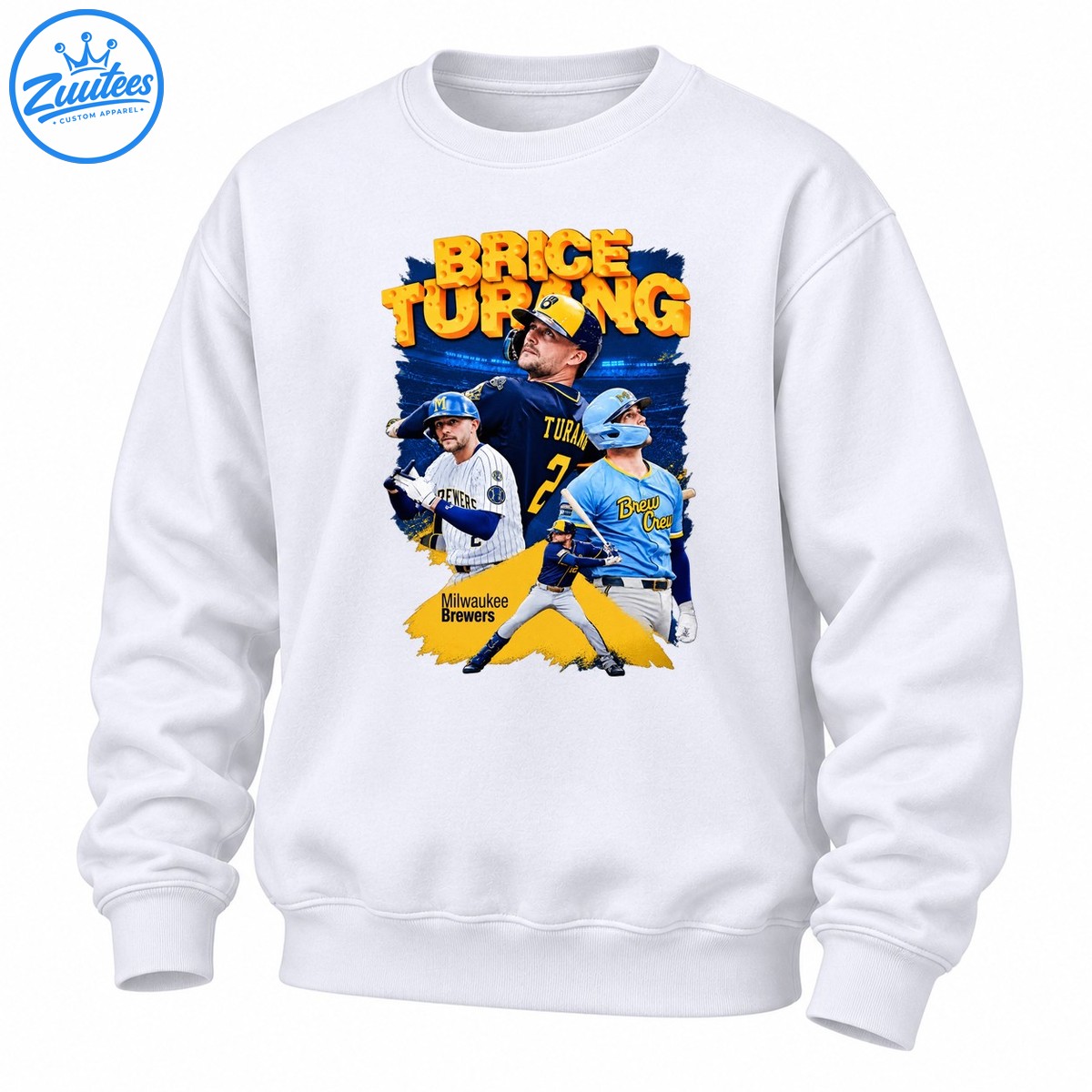 Brewers Brice Turang Cheese Sweatshirt