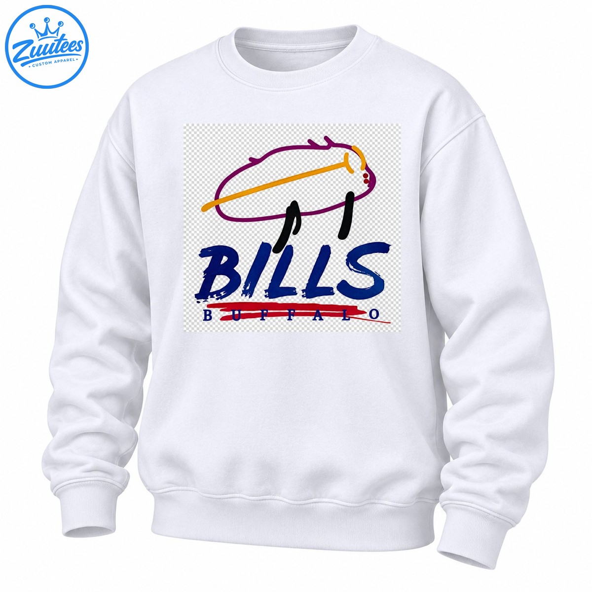 Buffalo Bills Minimalist Logo Nfl Football Sweatshirt