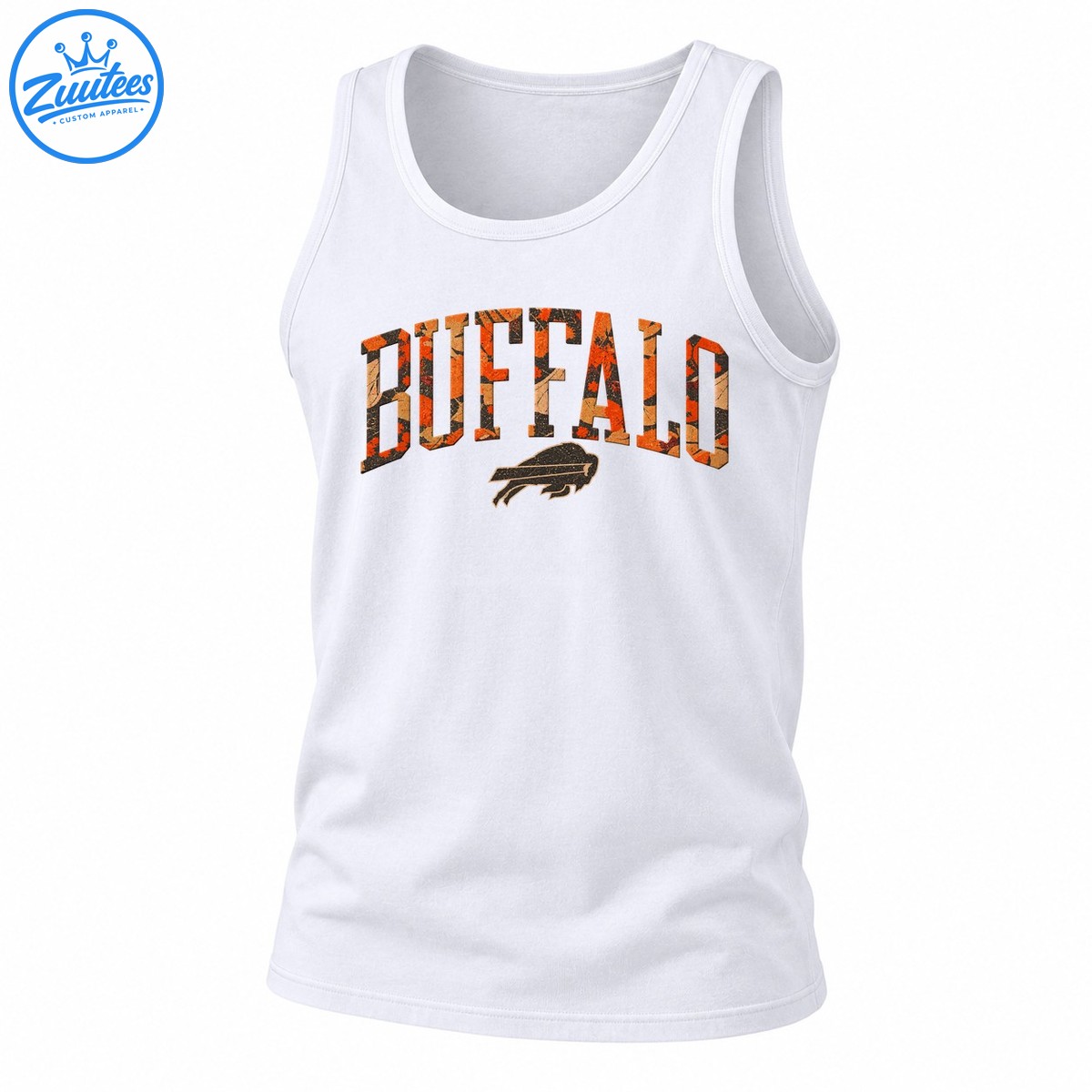 Buffalo Fall Camo Vintage Football Graphic Tank Top