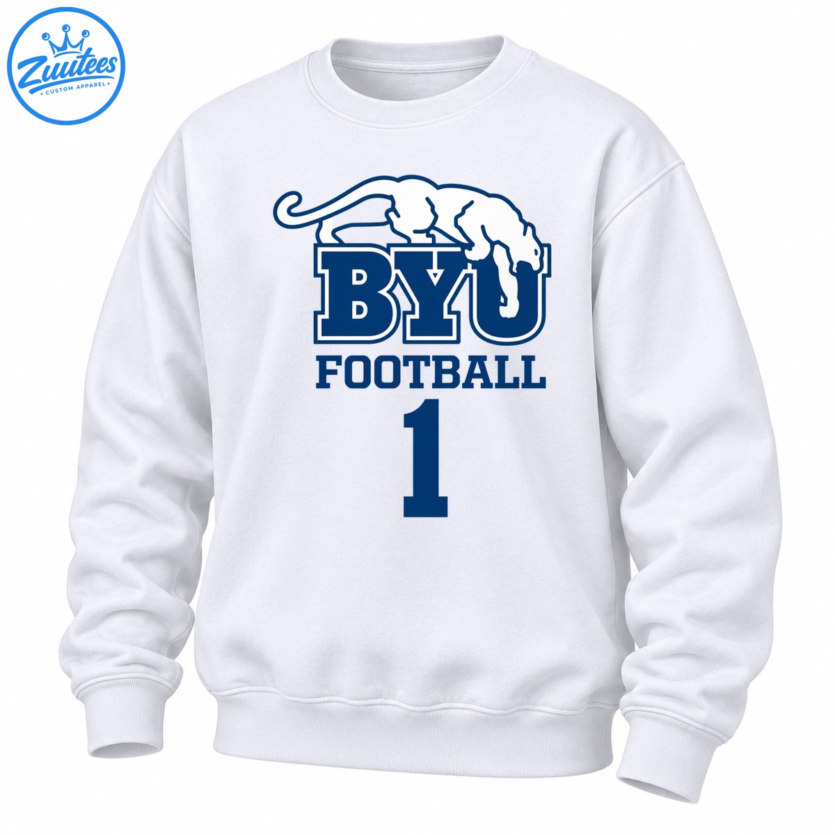Byu Football Number 1 Brigham Young University Sweatshirt