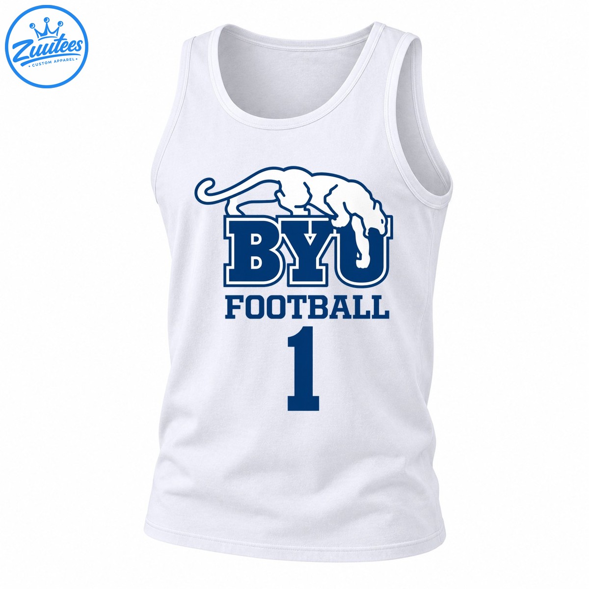 Byu Football Number 1 Brigham Young University Tank Top
