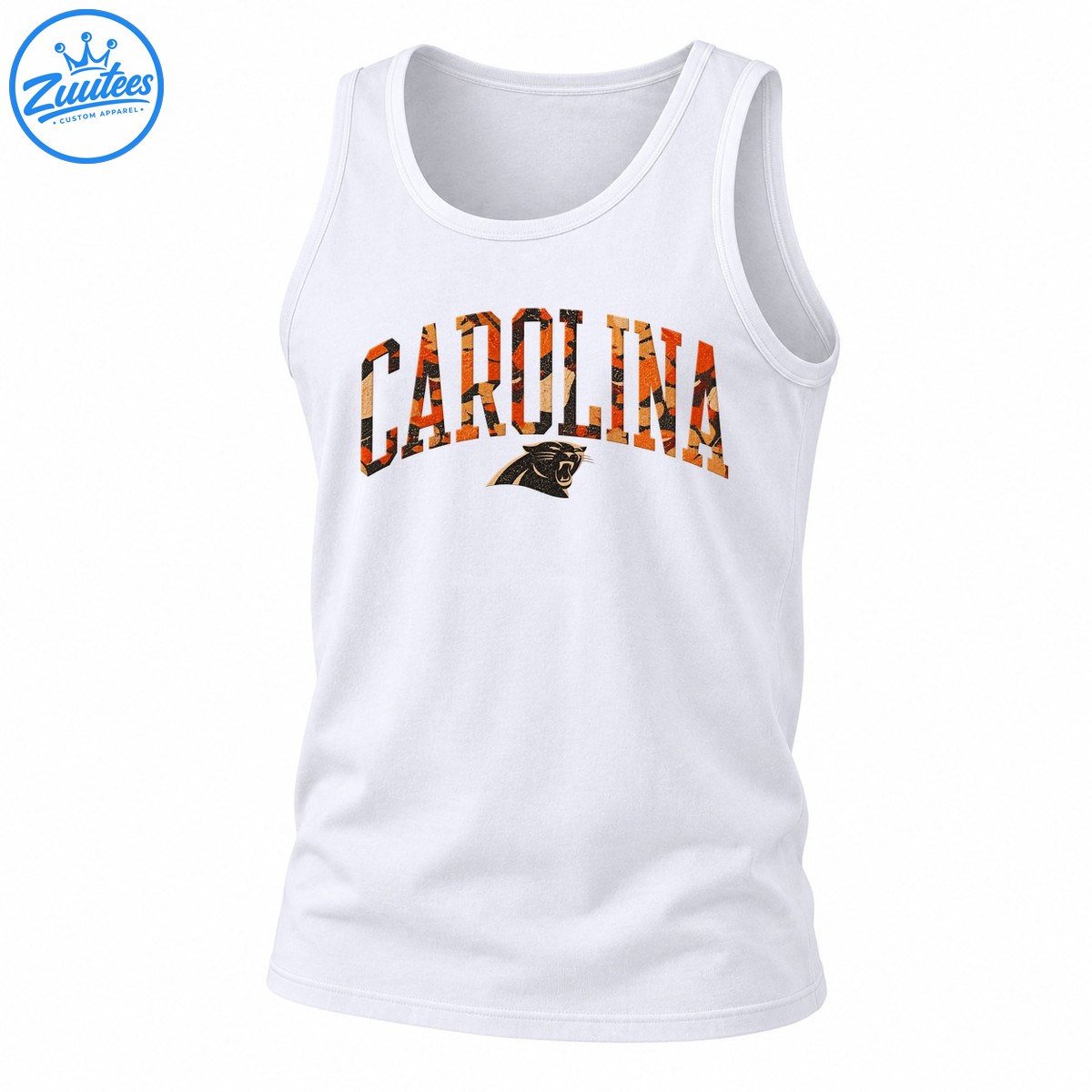 Carolina Panthers Fall Camo Vintage Graphic Tank Top
