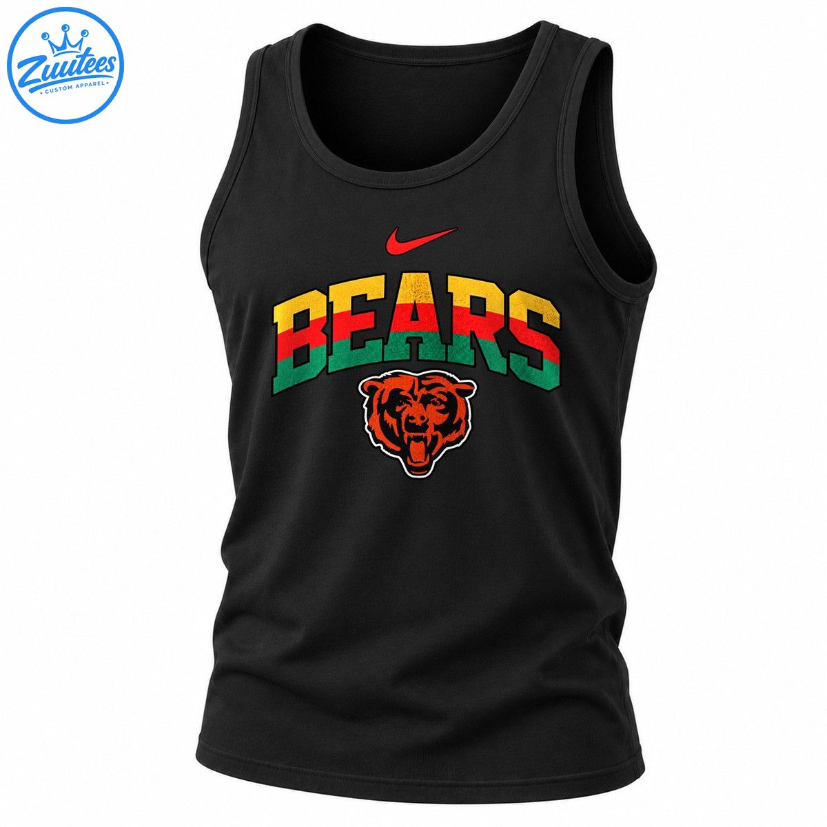 Chicago Bears Black History 100th Anniversary Logo Tank Top