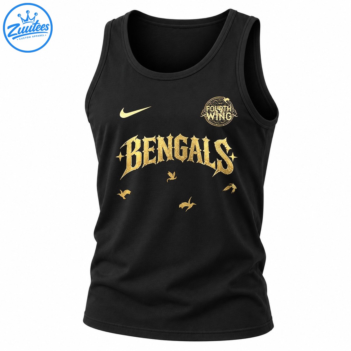 Cincinnati Bengals X Fourth Wing Logo Golden Tank Top
