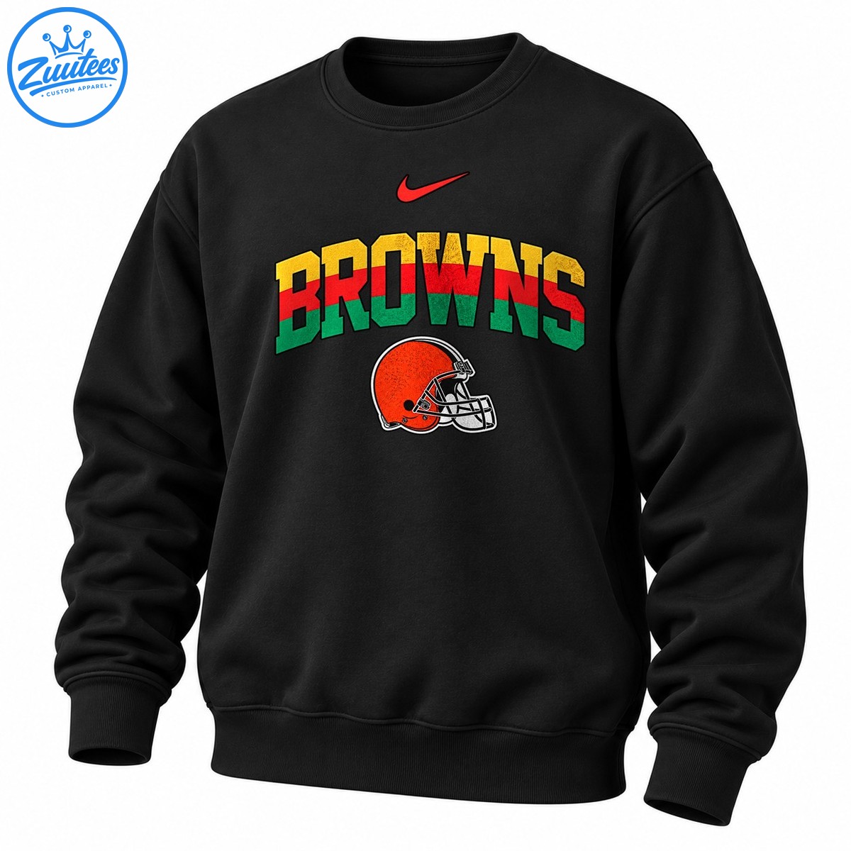Cleveland Browns Black History 100th Anniversary Logo Sweatshirt