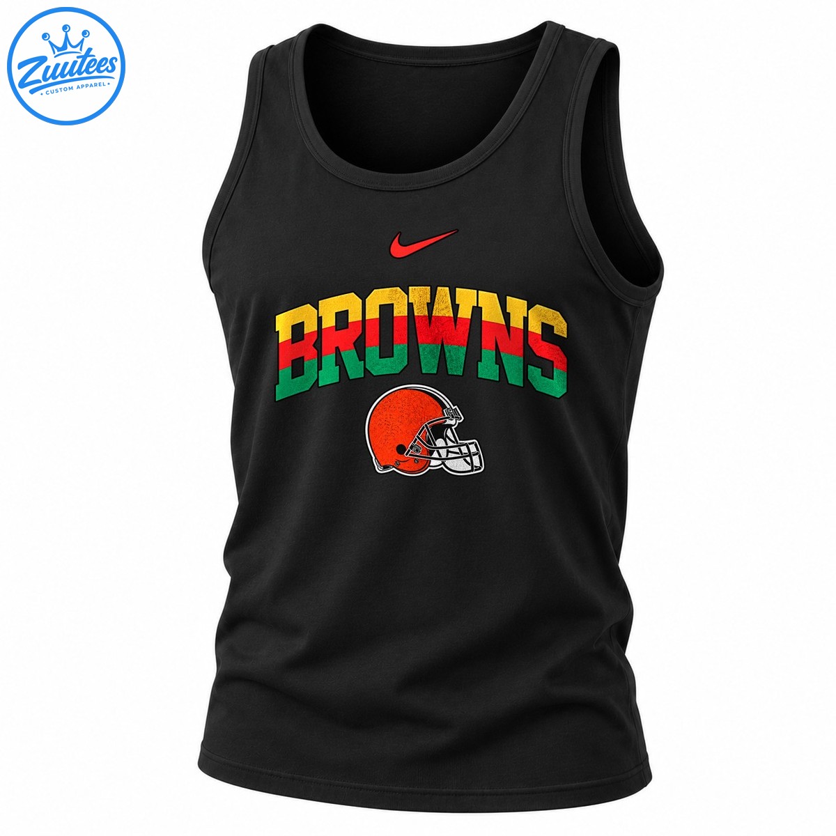 Cleveland Browns Black History 100th Anniversary Logo Tank Top