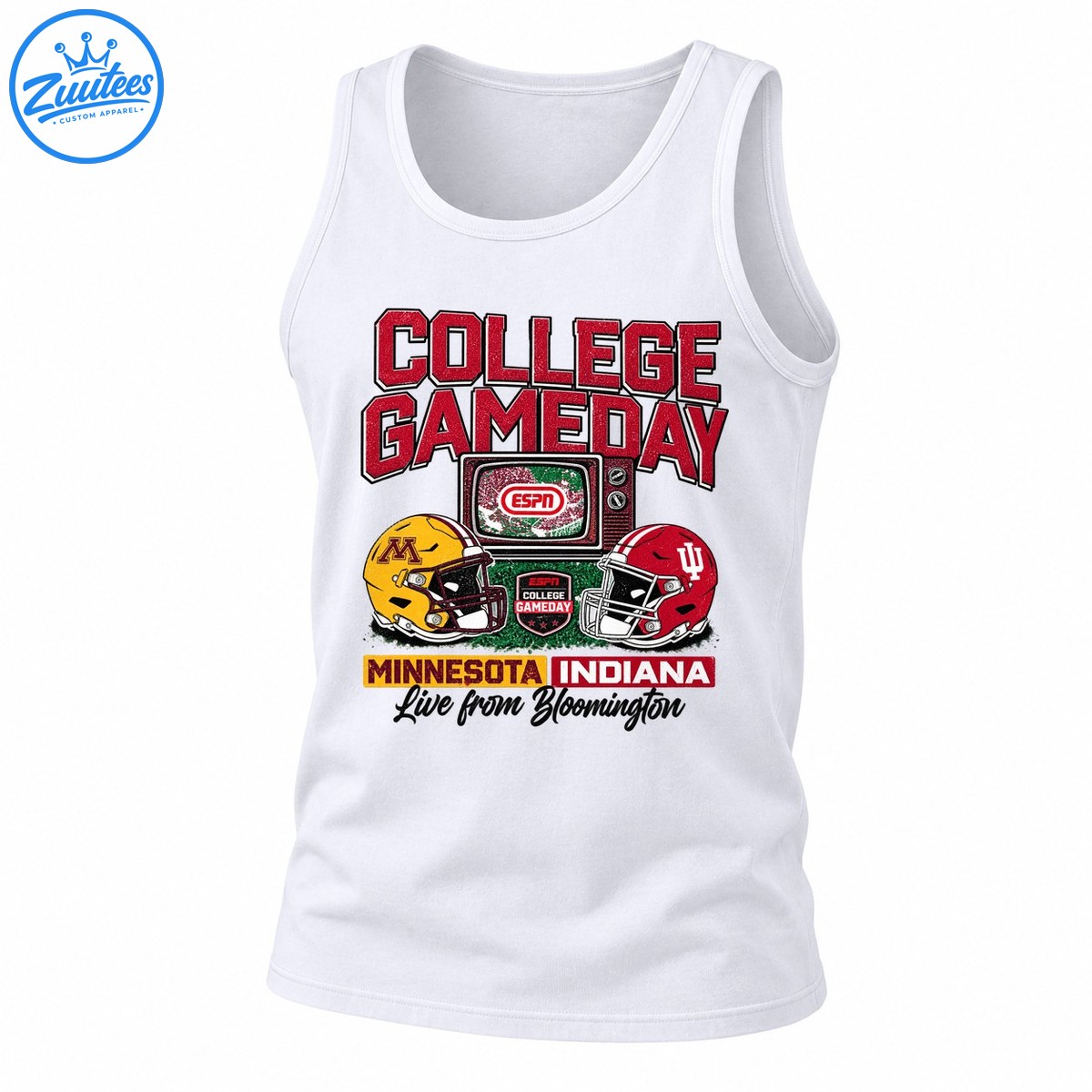 College Gameday Live From Bloomington Minnesota Indiana Football Tank Top