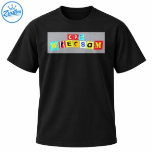CP WRECSaM Welsh football design with colorful cutout letter tiles and a blue and green geometric symbol