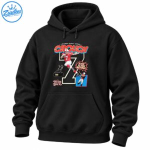 Crouch Heisman Trophy Winner retro football graphic with red number 7 quarterback, trophy, and vintage lettering