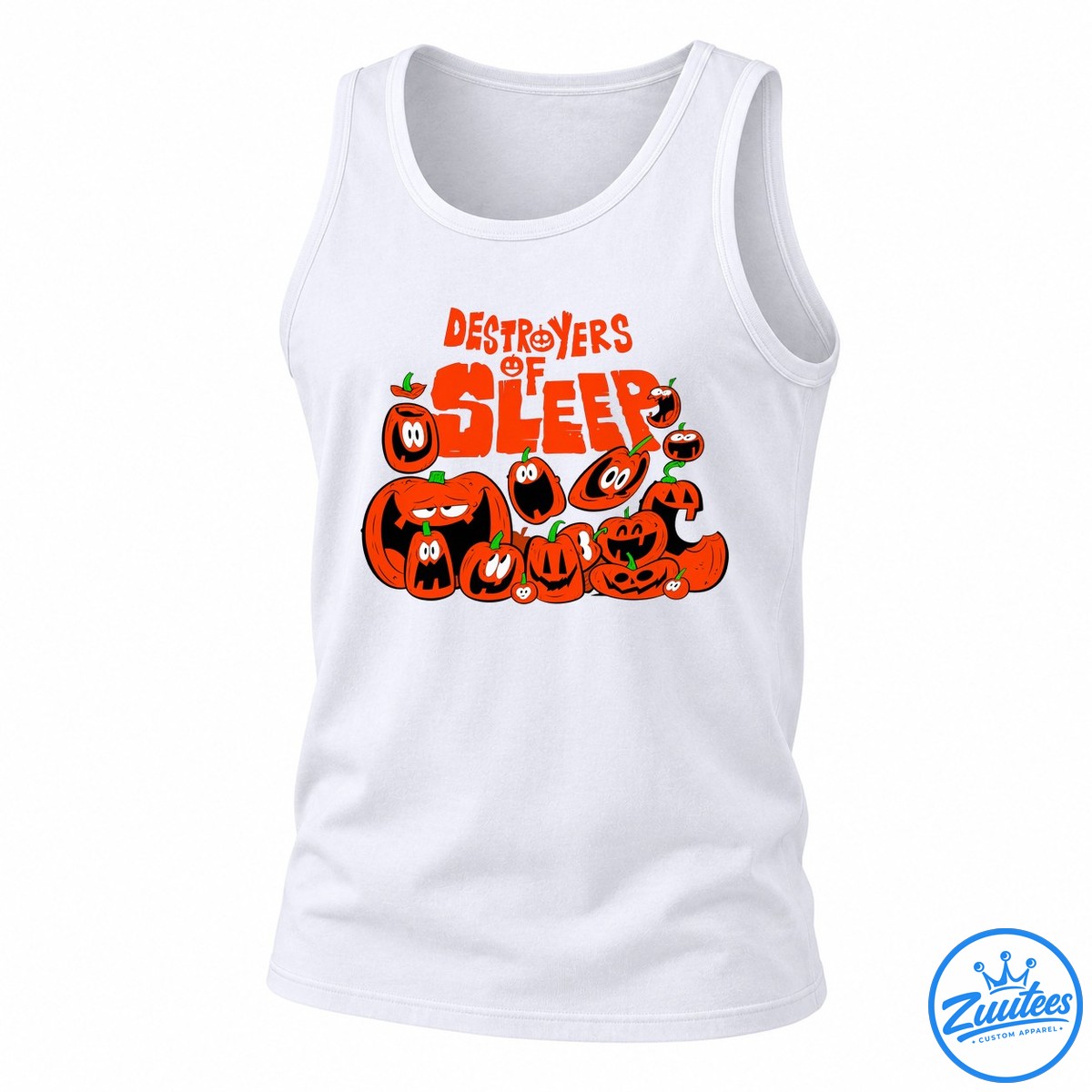 Destroyers Of Sleep Pumpkins Halloween Tank Top