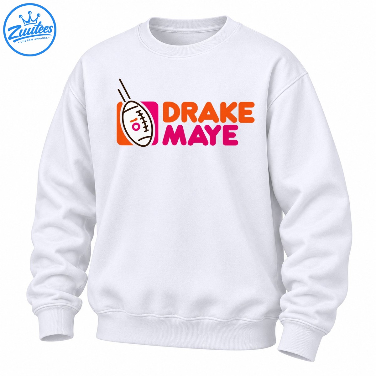 Drake Maye 10 Football Player New England Patriots Sweatshirt