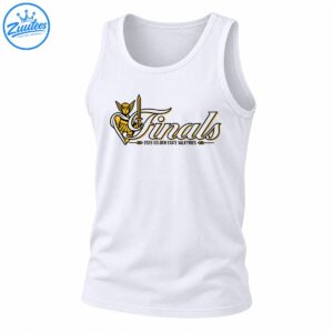 Golden State Valkyries Finals 2026 design with a gold-armored Valkyrie holding a sword and white script lettering