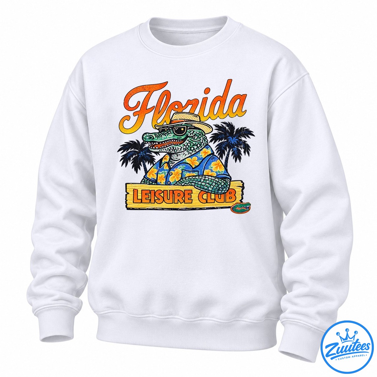 Florida Gators Leisure Club Welcome To The Swamp Mascot Sweatshirt