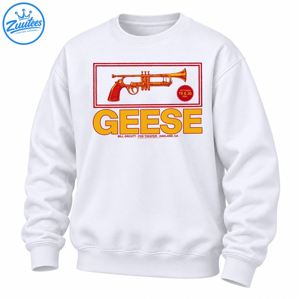Geese With Bill Orcutt At Fox Theater Oakland October 2026 Sweatshirt